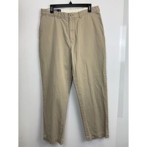 Polo Ralph Lauren Preston Khaki Chino Pant Straight Leg Mens‎ 34X30 Cotton Twill
